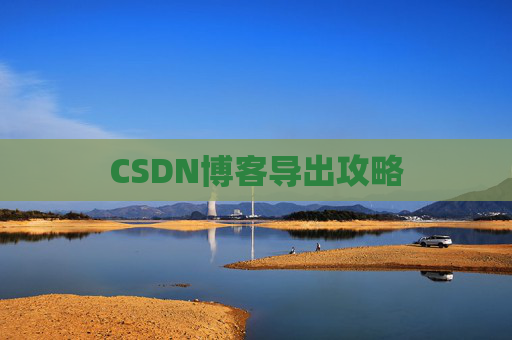 CSDN博客导出攻略